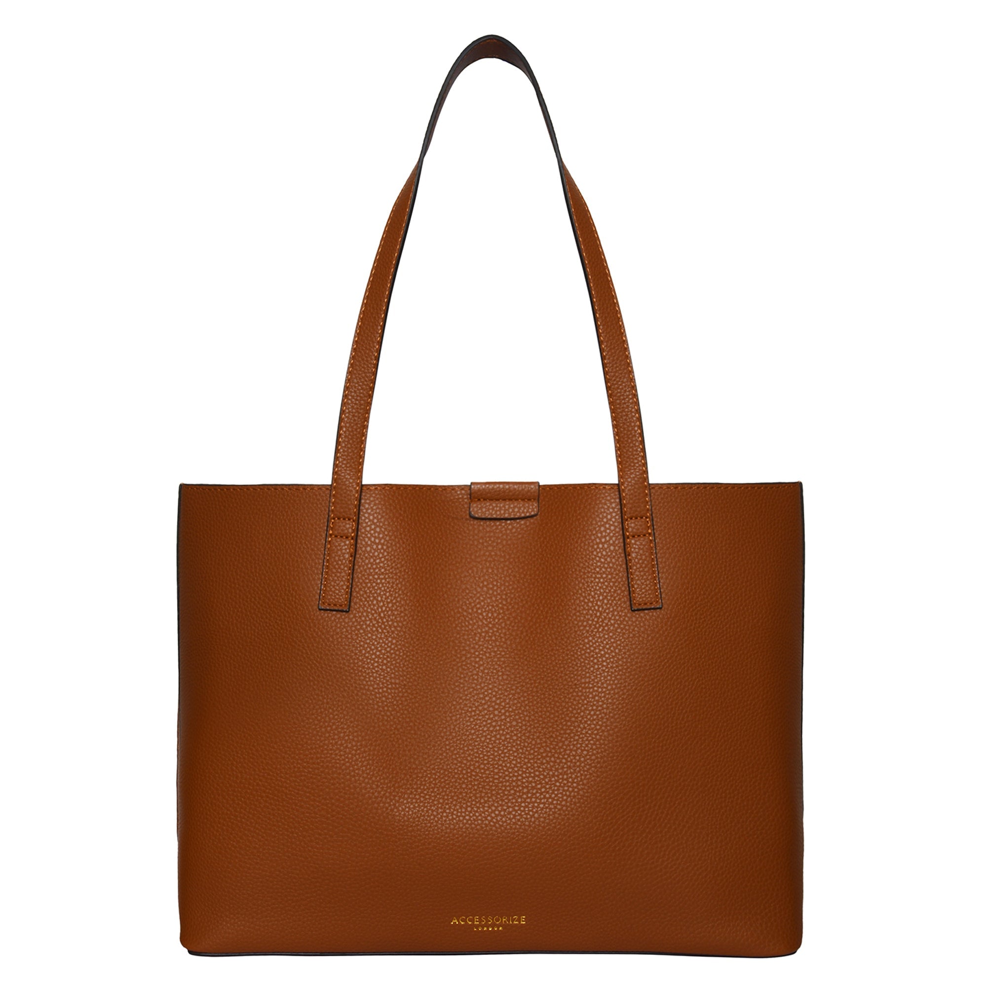 Street level reversible faux leather tote & wristlet hot sale