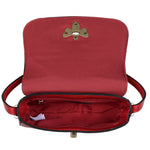Accessorize London Women's Faux Leather Red Britney Bee Sling Bag