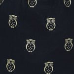 Accessorize London Women's Pure Organic Cotton Navy Owl Foil Print Cotton Shopper Bag