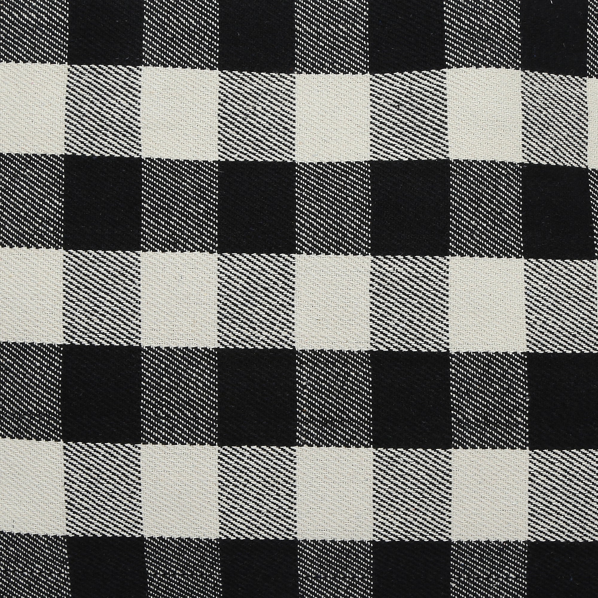 Accessorize London Women's Pure Organic Cotton Black Large Check Textile Handheld Bag