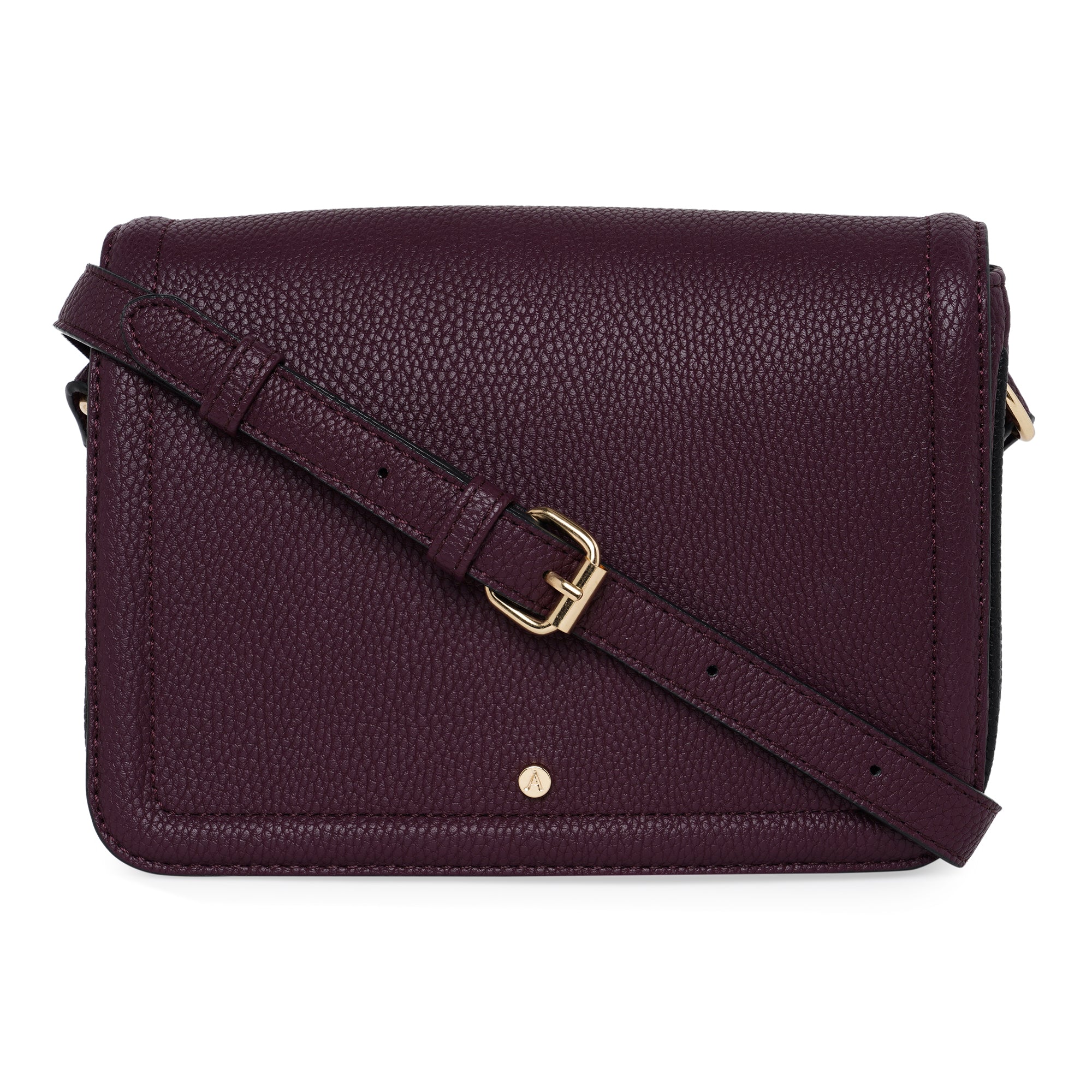 Accessorize London Women'S Faux Leather Maroon Tara Compartment Sling ...