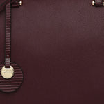 Accessorize London Women's Faux Leather Maroon Rosie Book Tote Bag
