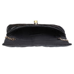 Accessorize London Women's Black Quilted Clutch