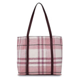 Accessorize London Women'S Fabric Pink Kensington Check Tote Bag