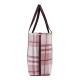 Accessorize London Women'S Fabric Pink Kensington Check Tote Bag