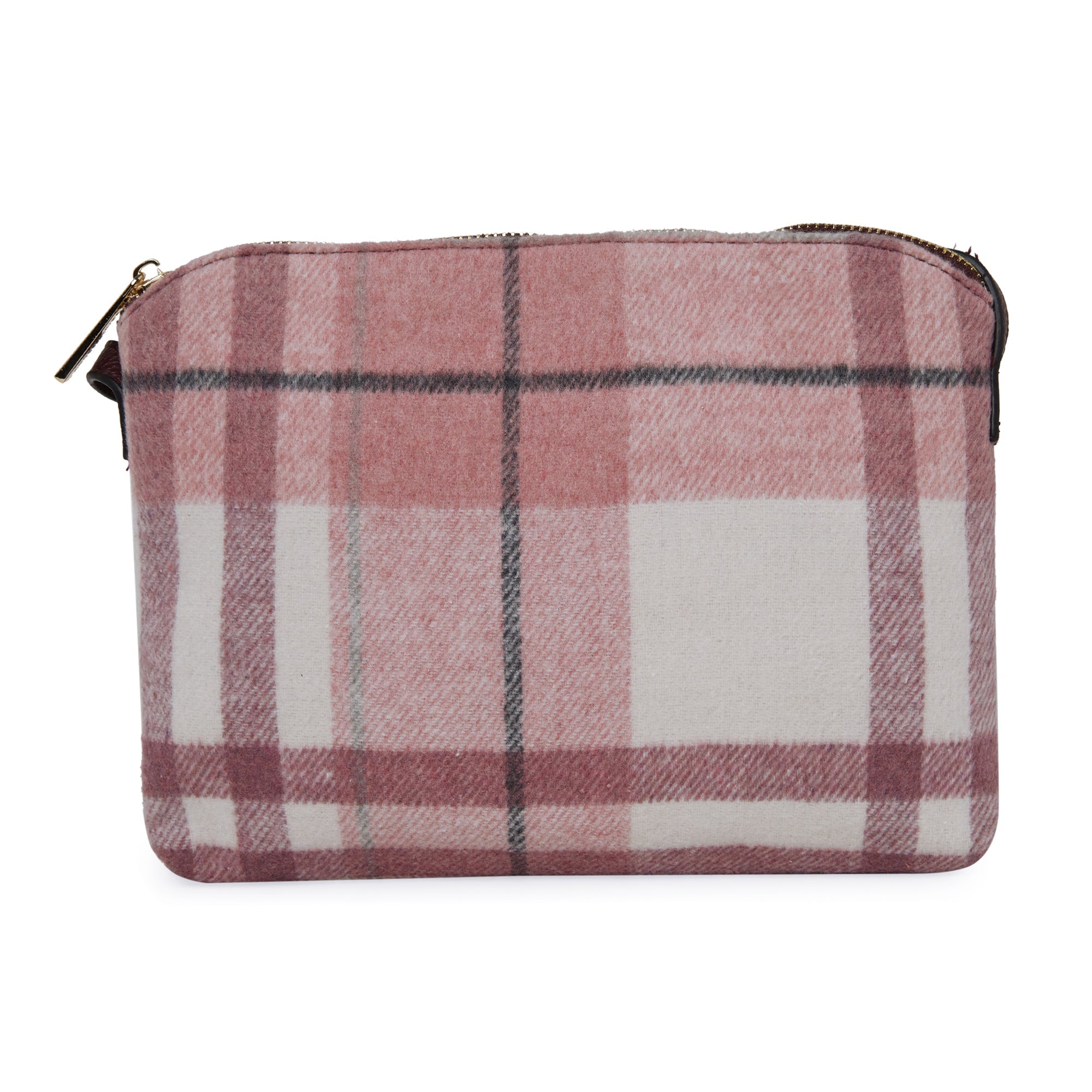 Accessorize London Women's Fabric Pink Kensington Check Sling Bag