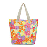 Accessorize London Women's Pure Cotton Multi Color Printed Floral Shopper Bag