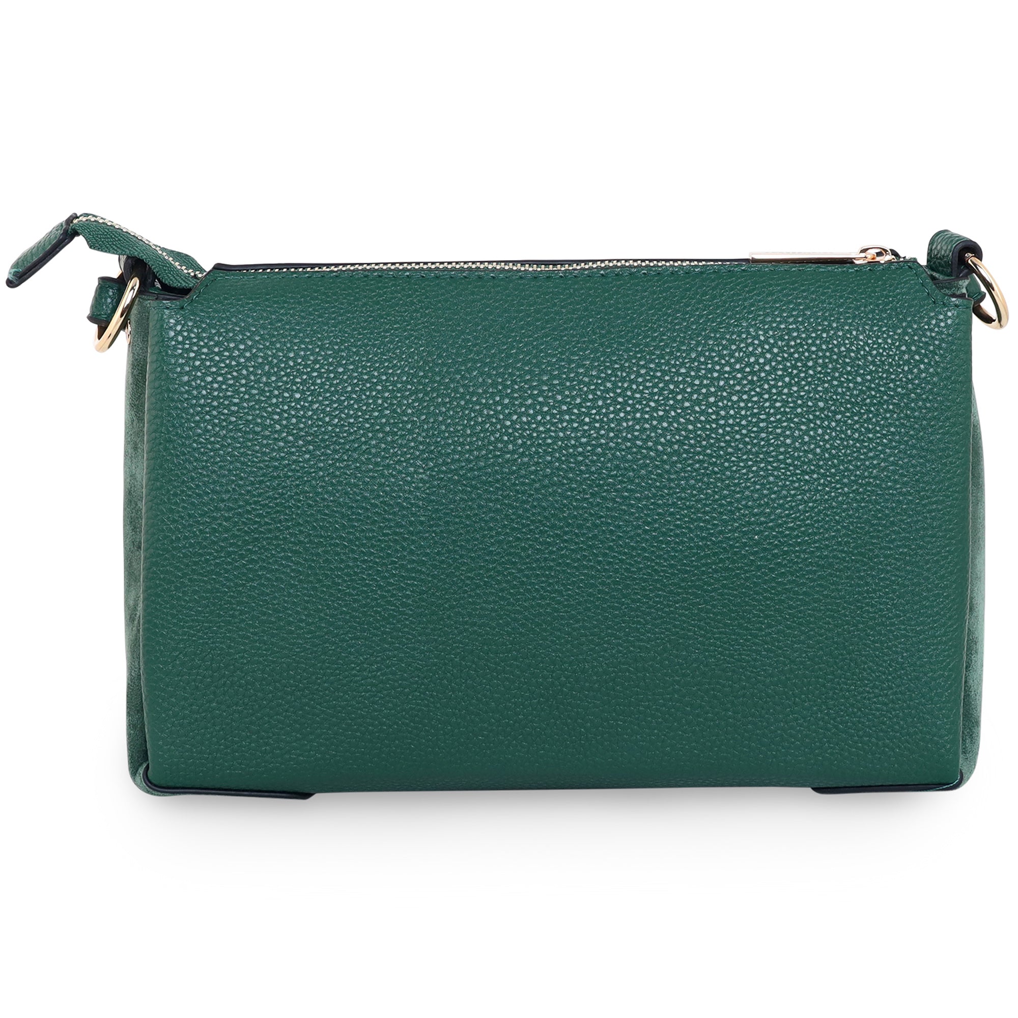 Accessorize London Women's Faux Leather Green Sofia Suedette Sling Bag