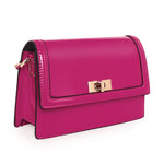 Accessorize London Women's Amelia Patent Pink Sling Bag