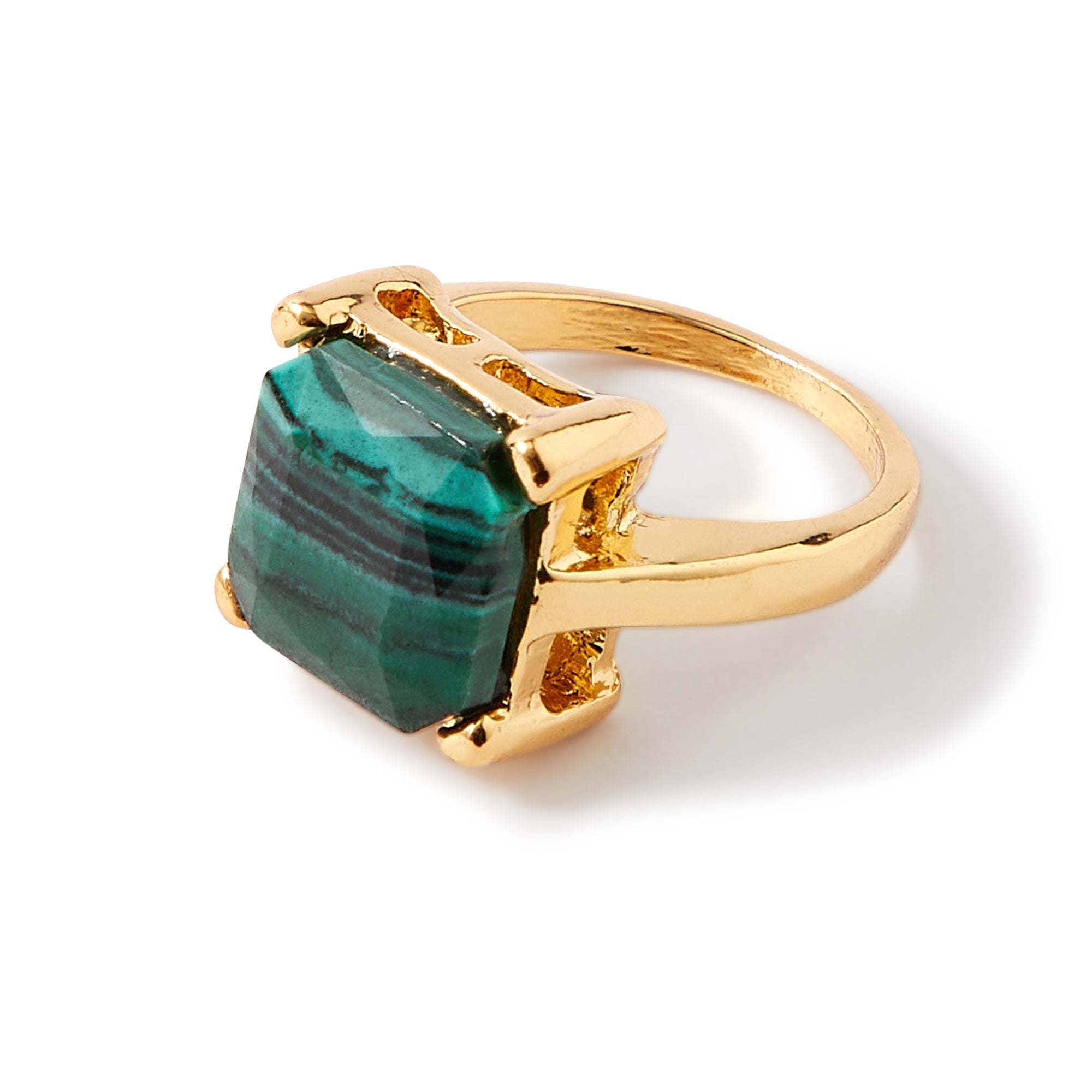 Accessorize London Women's green Willow Statement Stone Ring Large