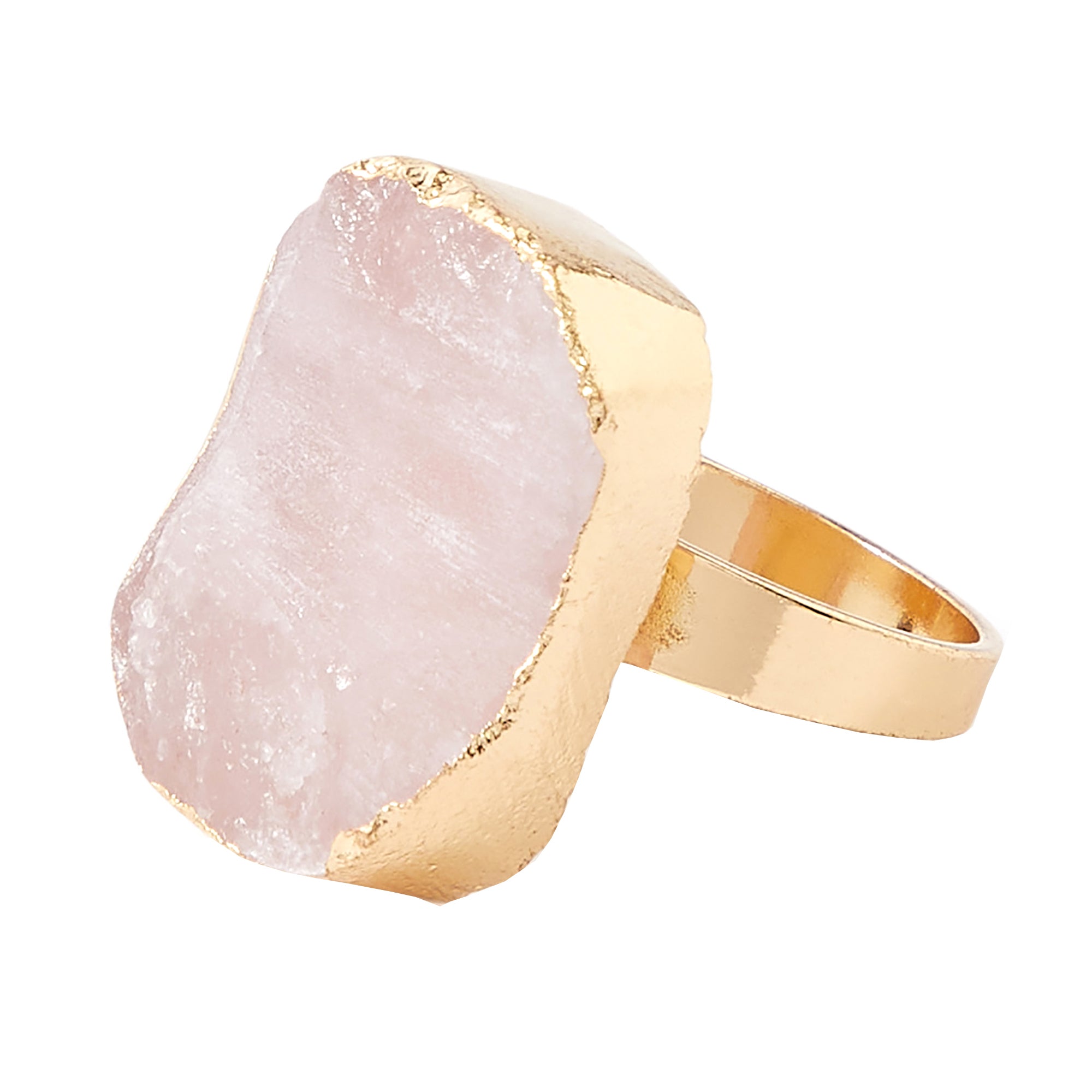 Buy Pink Celestial Raw Cut Stone Statement Ring - Accessorize India