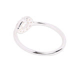 925 Pure Sterling Silver Sparkle Circle Ring For Women-Medium