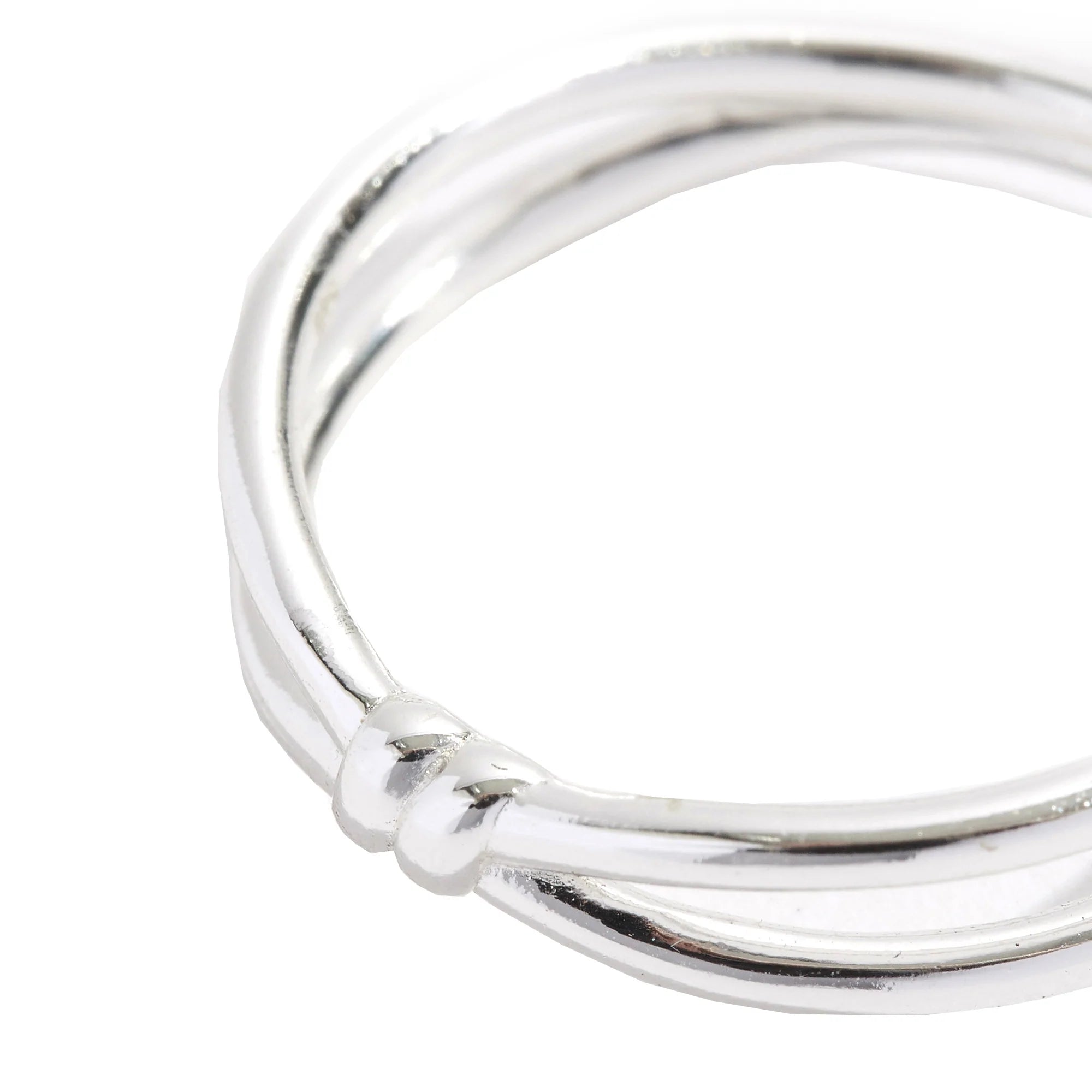 925 Pure Sterling Silver Barbed Wire Ring Silver For Women-Small