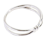 925 Pure Sterling Silver Barbed Wire Ring Silver For Women-Medium
