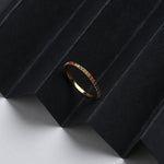 Real Gold Plated Rainbow Eternity Ring For Women By Accessorize London Medium