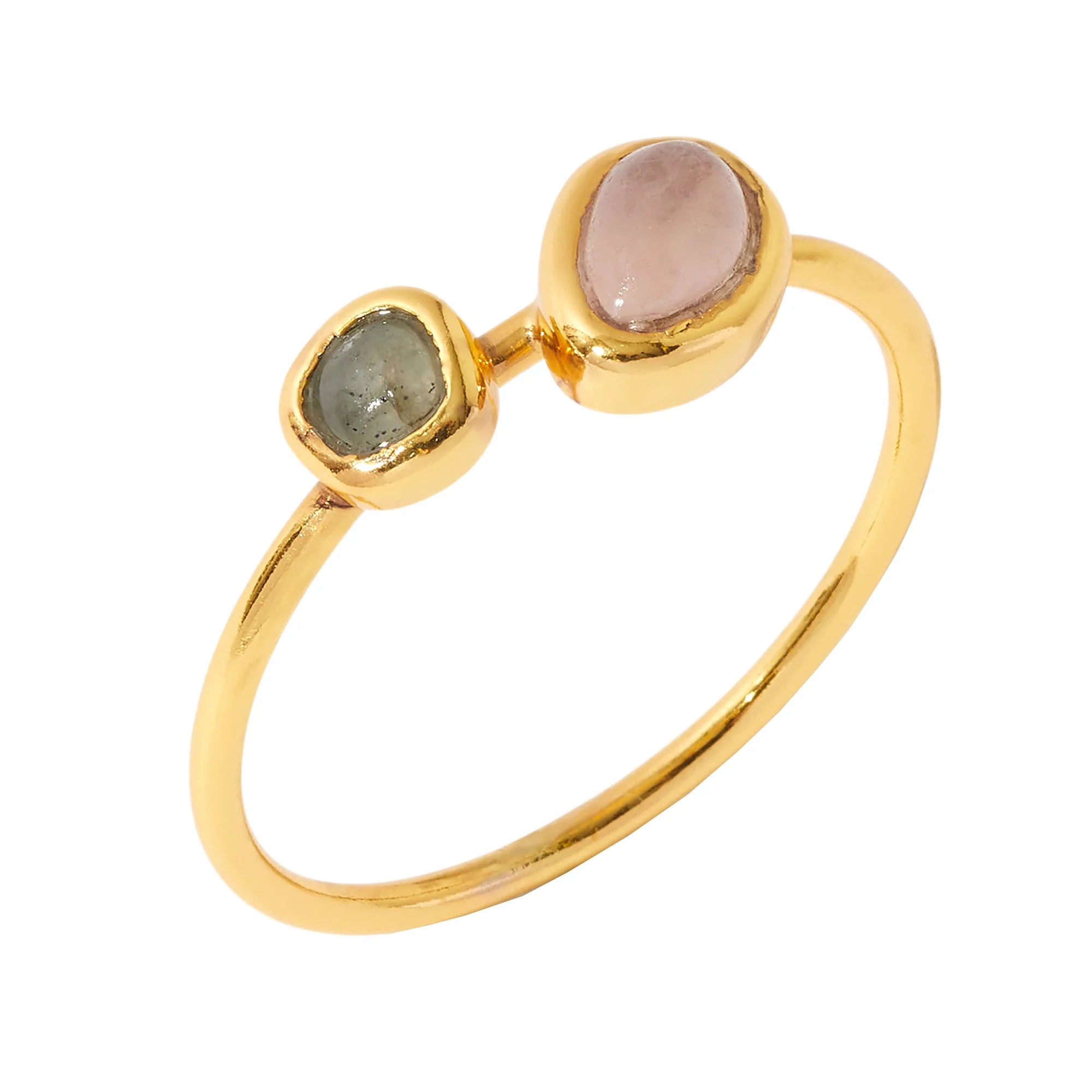 Real Gold Plated Z Healing Stone Ring For Women By Accessorize London-Small
