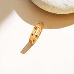 Real Gold Plated Z Rainbow Star Station Ring For Women By Accessorize London-Small