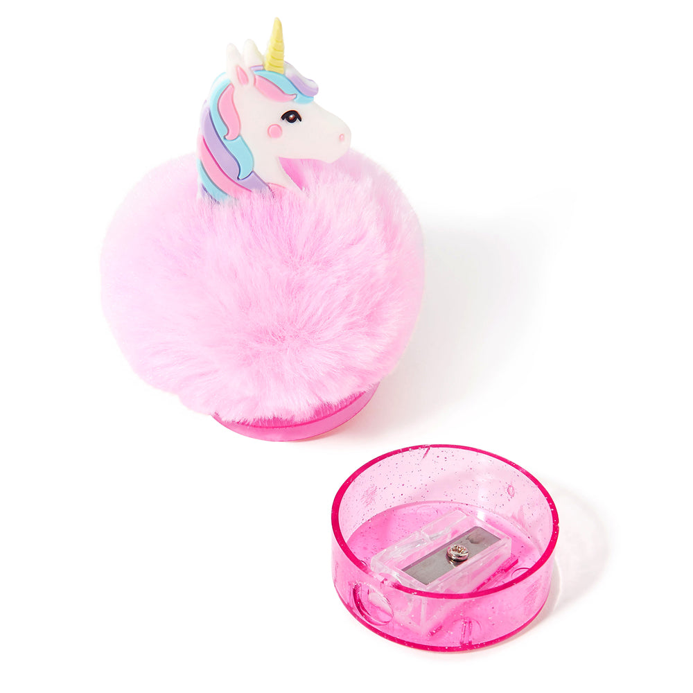 Accessorize London Girl's Pink Unicorn Pom Sharpener