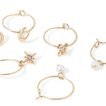 Accessorize London Women's Moon And Star Hoop Earrings Set Of Three