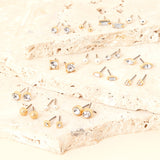 Accessorize London Women's Crystal Set of 15 Sparkle Stud Earring