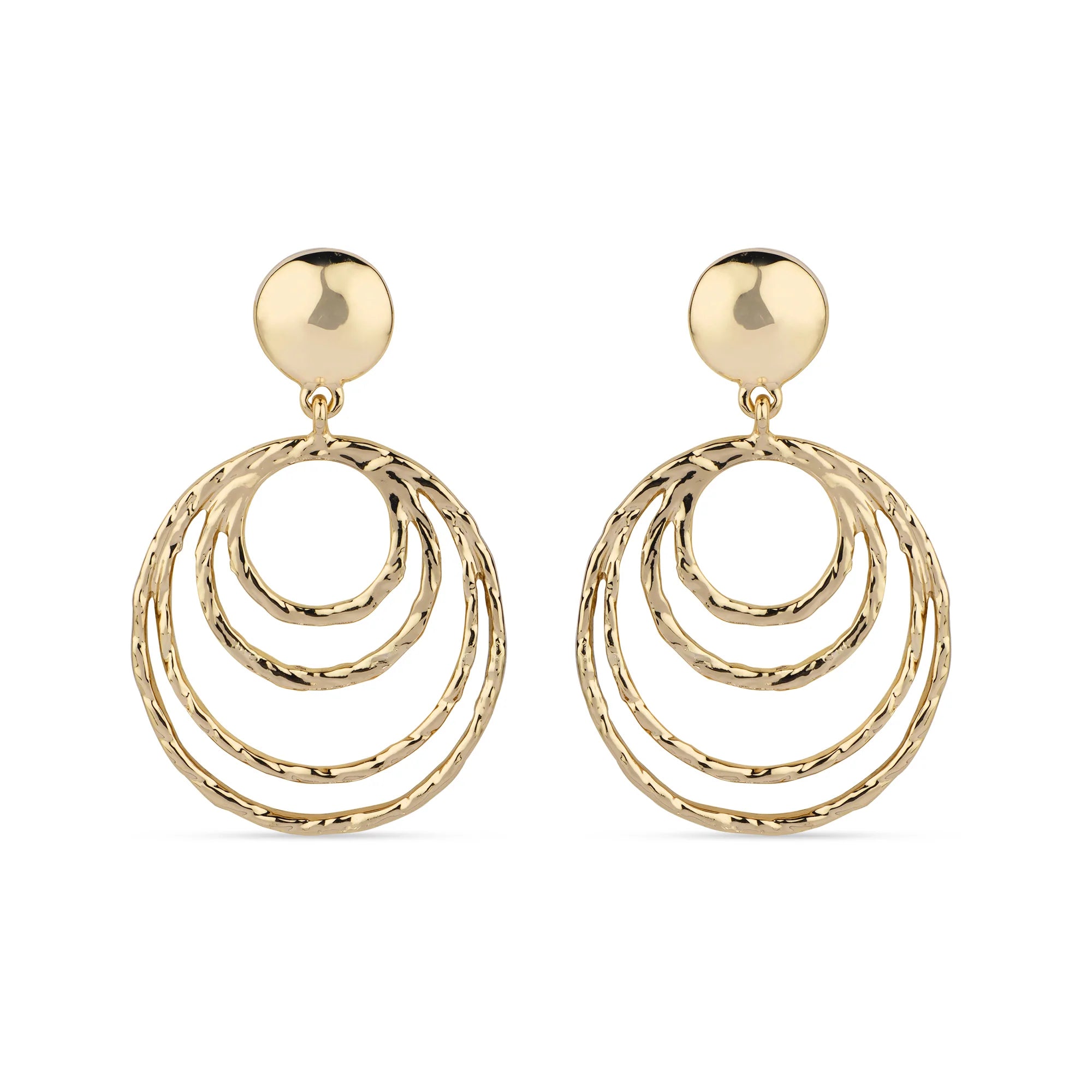 Circle type earrings discount