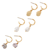 Accessorize London Women's pearl Drop Earrings Set of Three