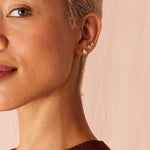 Accessorize London Women's pearl set of 10 Pearl Stud Earring Set