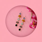 Accessorize London Women's Eclectic Mixed Stone Long Drop Earring Multi