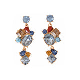 Accessorize London Women's Multi Eclectic Stone Statement Earring