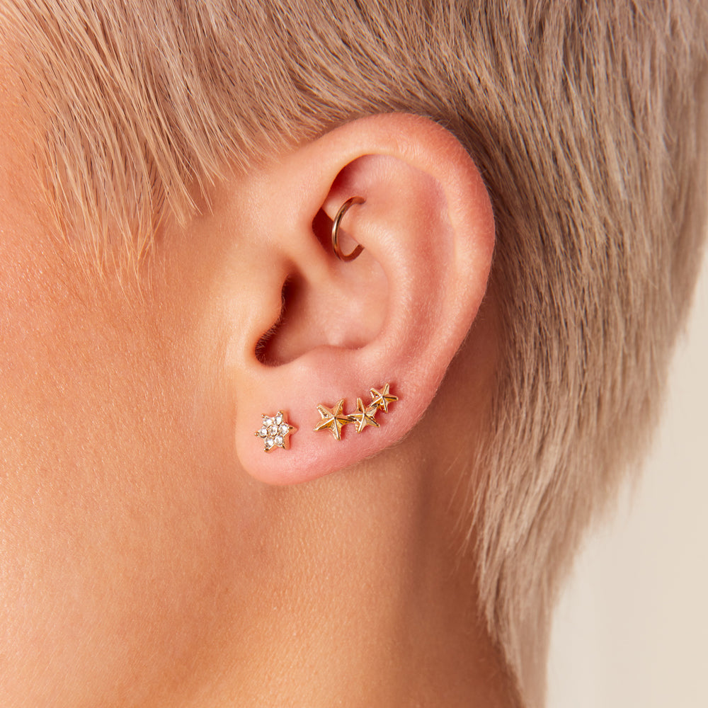 Accessorize London Women's Celestial Sparkle 10 Stud Earring Pack Crystal