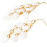 Accessorize London Women's White Moonstone Drop Tassle Earring