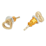 Real Gold Plated Gold Z 3 Heart Earring Mixed Set