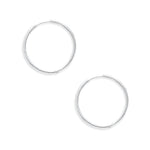 925 Pure Sterling St Silver Plated Hoops For Women By Accessorize London
