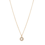 Accessorize London Women's Gold Sparkle Circle Pendant Necklace