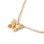 Accessorize London Women's Gold Textured Butterfly Pendant Necklace