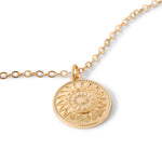 Accessorize London Women's Gold Filigree Coin Pendant Necklace