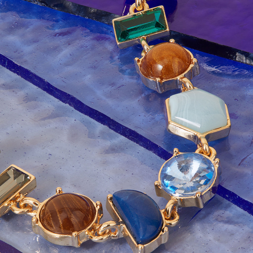 Buy Multi Color Stone Necklace Online