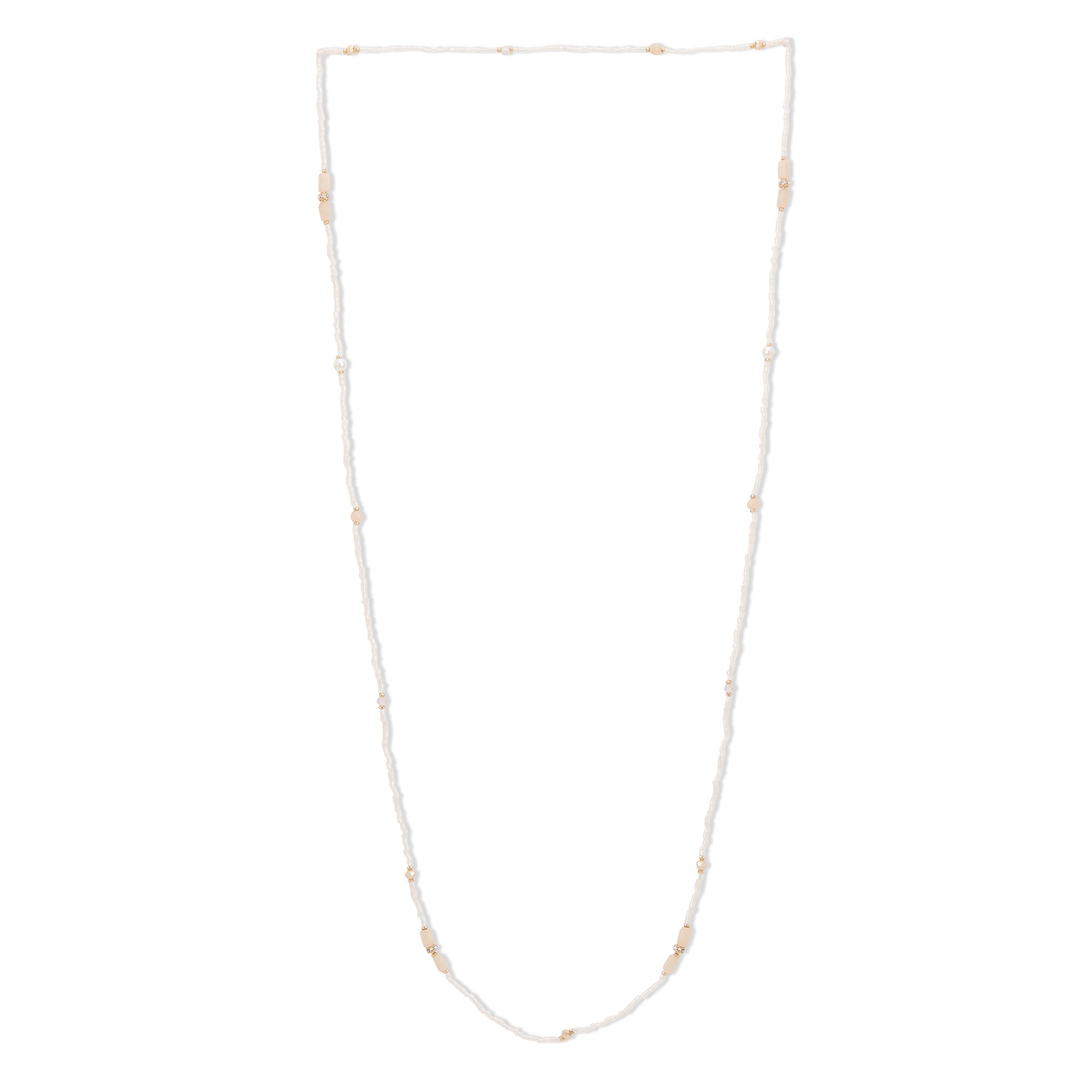 Accessorize London Women's Multi Pastel Long Layered Beaded Drop Necklace