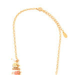 Accessorize London Women's Pink Coin And Beaded Drop Necklace