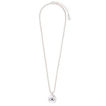Accessorize London Women's Silver Evil Eye Circle Pendant Necklace