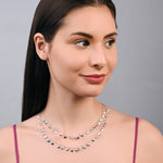 Accessorize London Women's Silver Delicate Coin Layered Necklace