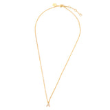 Real Gold Plated Gold Z Sparkle A Initial Pendant Necklace