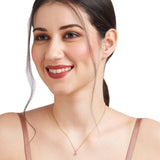 Real Gold Plated Gold Z Sparkle A Initial Pendant Necklace