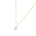 Real Gold Plated Z Sparkle Spike Pendant Necklace
