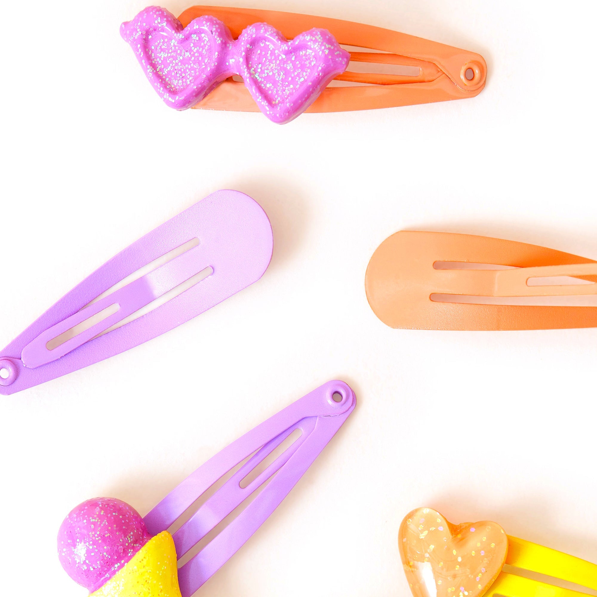 Accessorize London Girl's Set of 6 Funshine Hair Clic Clacs