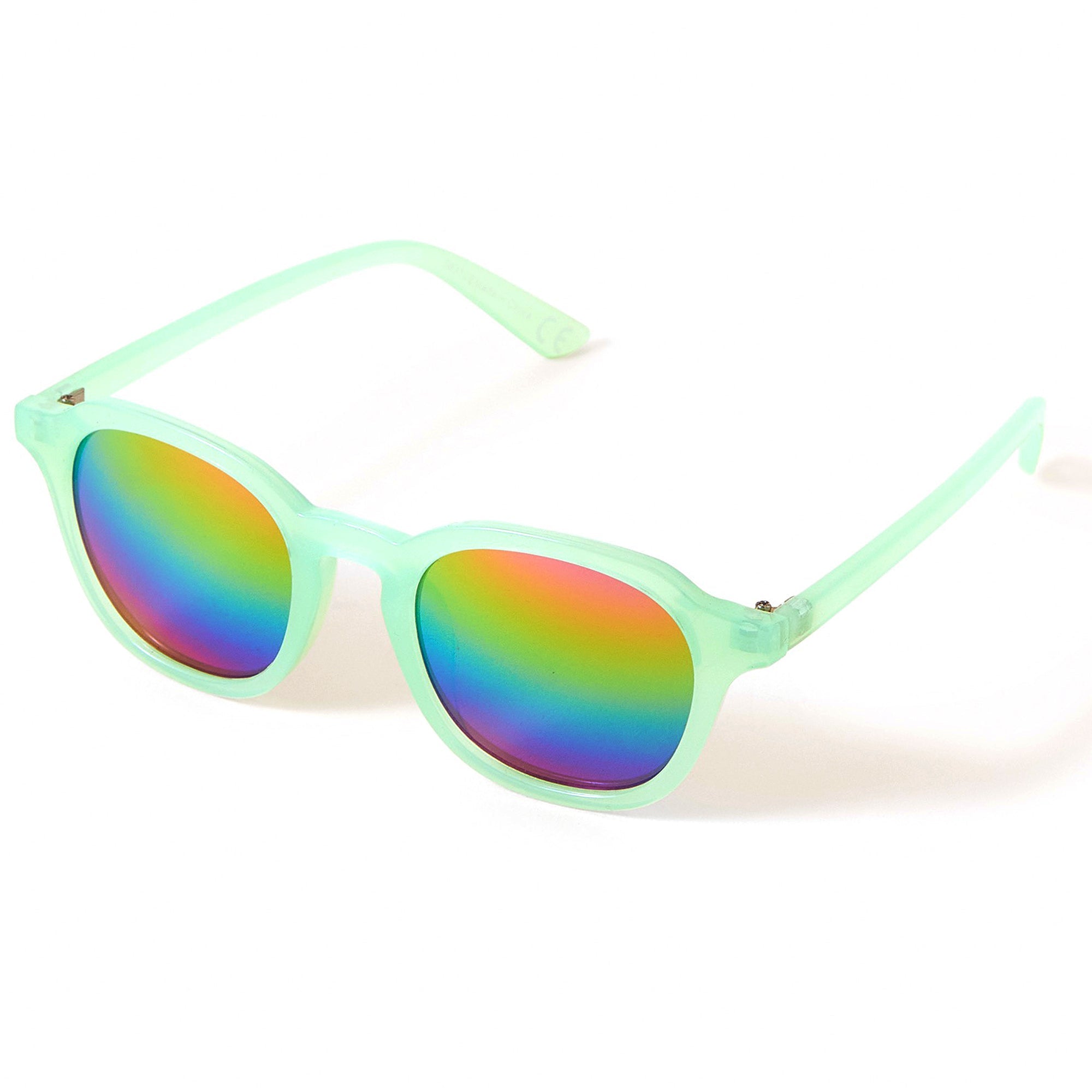 Rimless One Piece Transparent Candy Color Tinted Sunglasses – Xaina