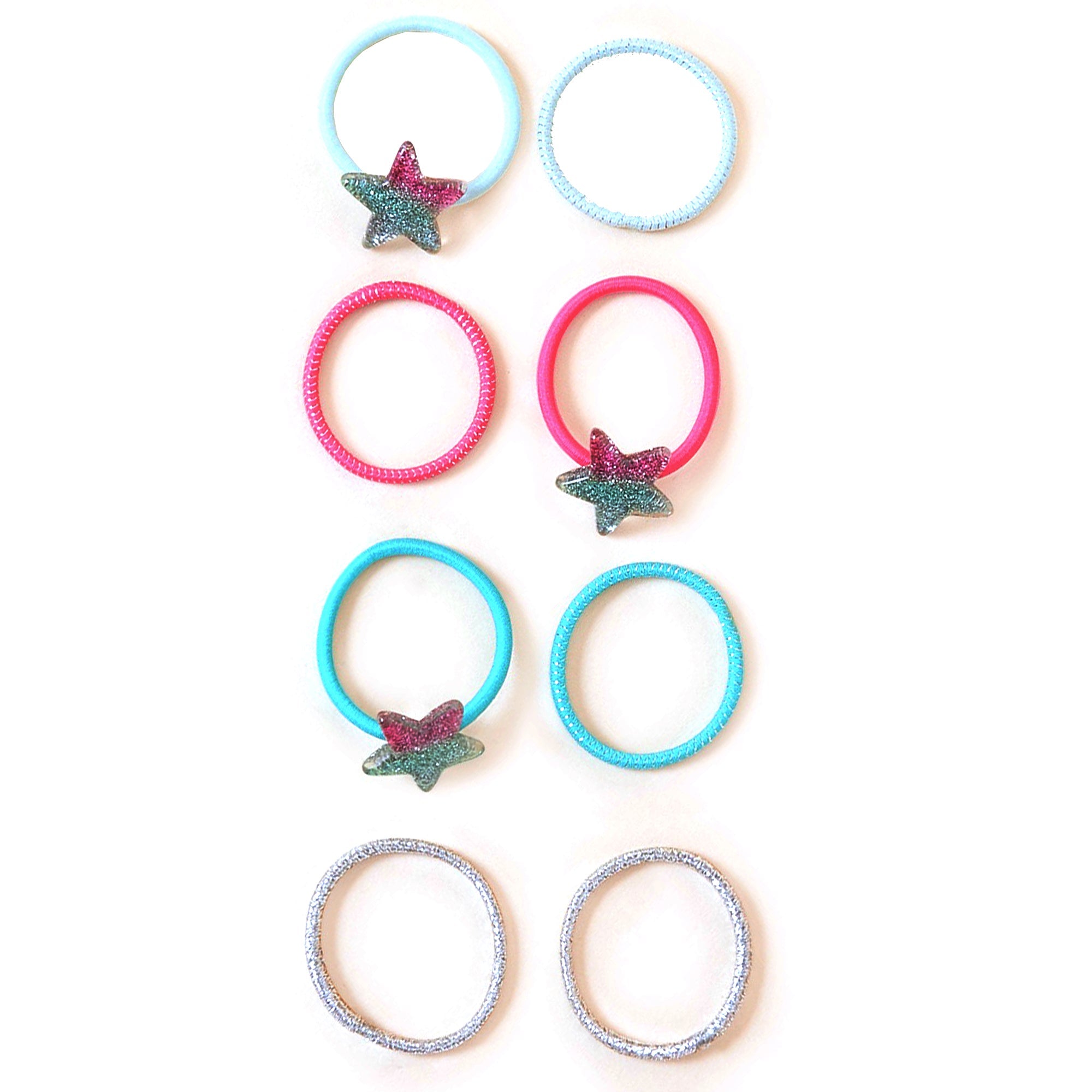 Accessorize London Girl's Star Hair Pony Pack of 4