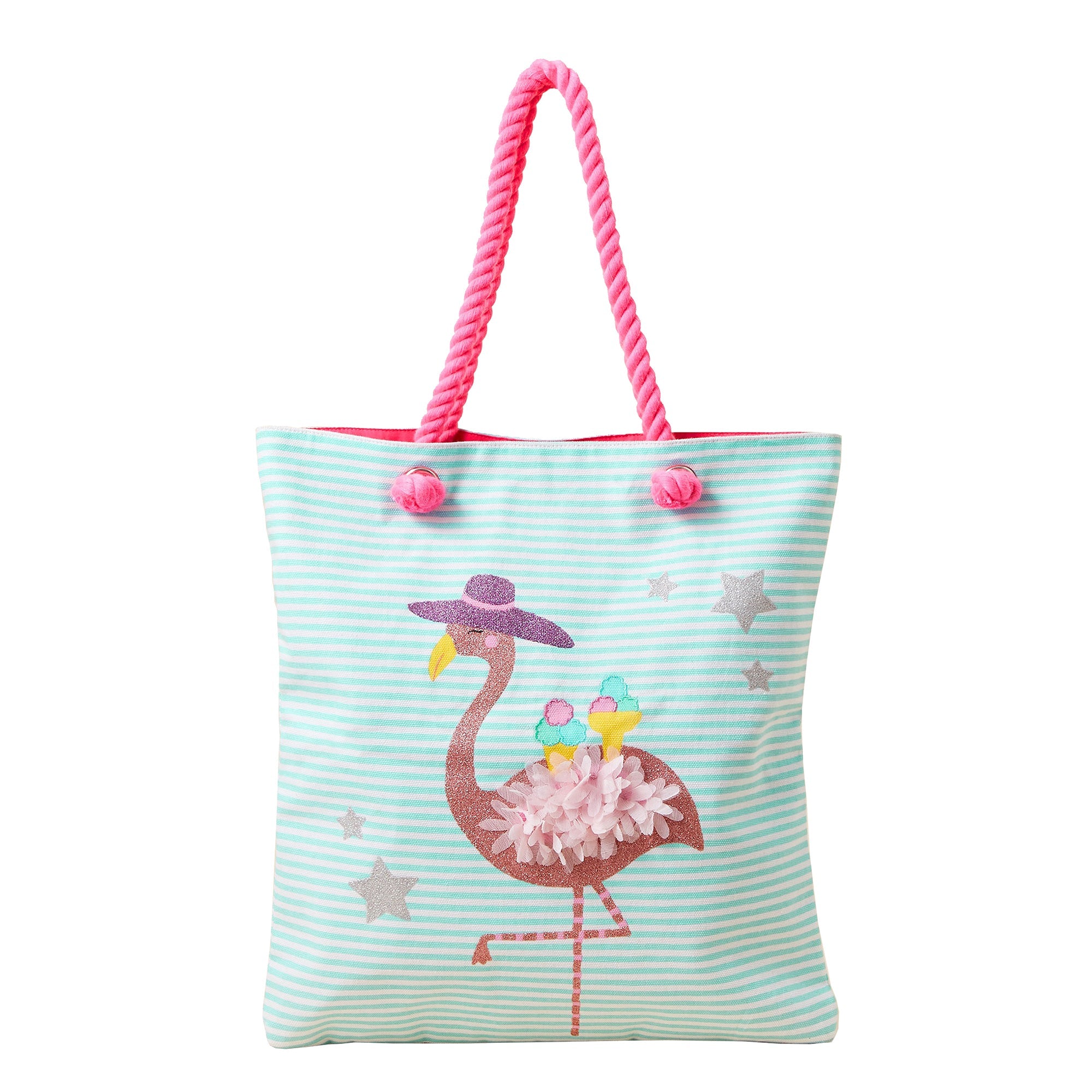 Accessorize London Girl's Flamingo Shopper Bag