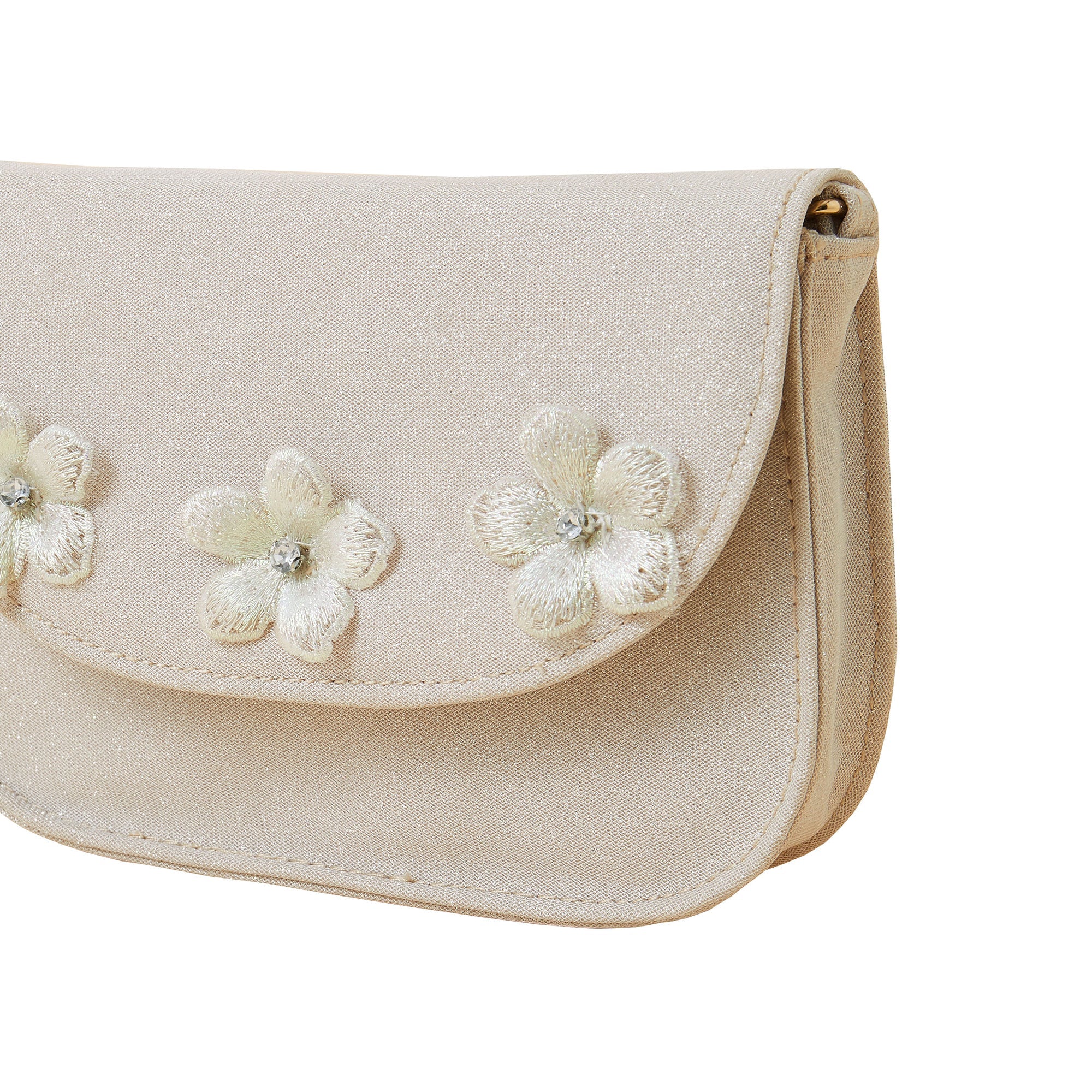 White hot sale flower purse