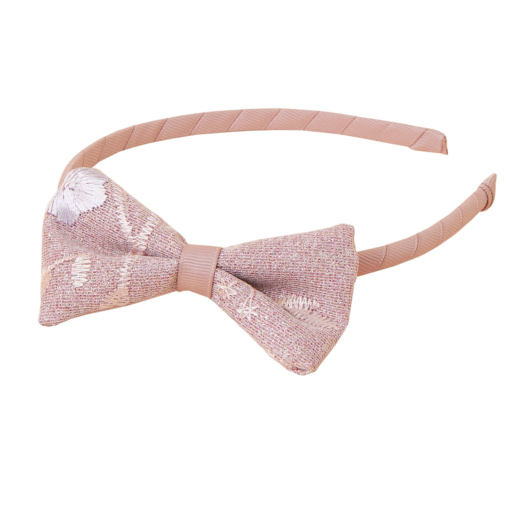Accessorize London Girl's R Lace Bow Alice Band